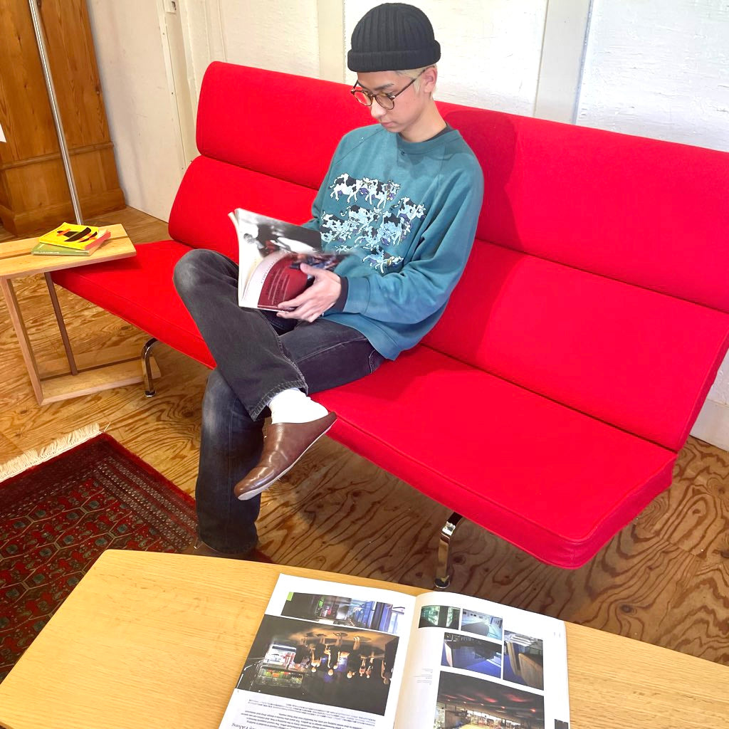 ハーマンミラー / Herman Miller イームズ ソファコンパクト 赤 レッド
