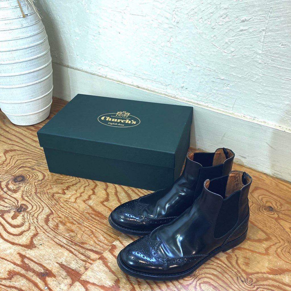 チャーチ / Church's チェルシーブーツ シューズ 靴 ブラック 秋冬