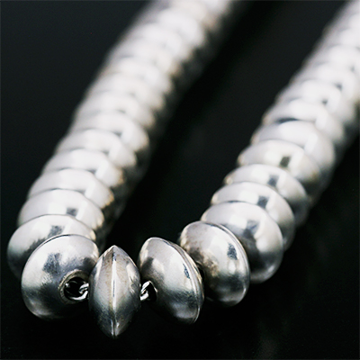 ナバホ族 Jan Mariano ハンドメイド ビーズチェーン M 52cm 【送料無料】