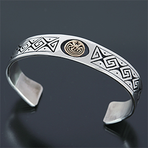 ホピ族 Jason Takala 14K メイズ ウォーター バングル 【送料無料】