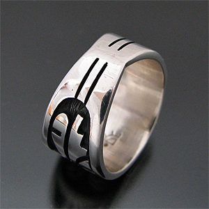 HOPI/ホピ族 Clifton Mowa/クリフトン・モア パホモチーフ リング 16号