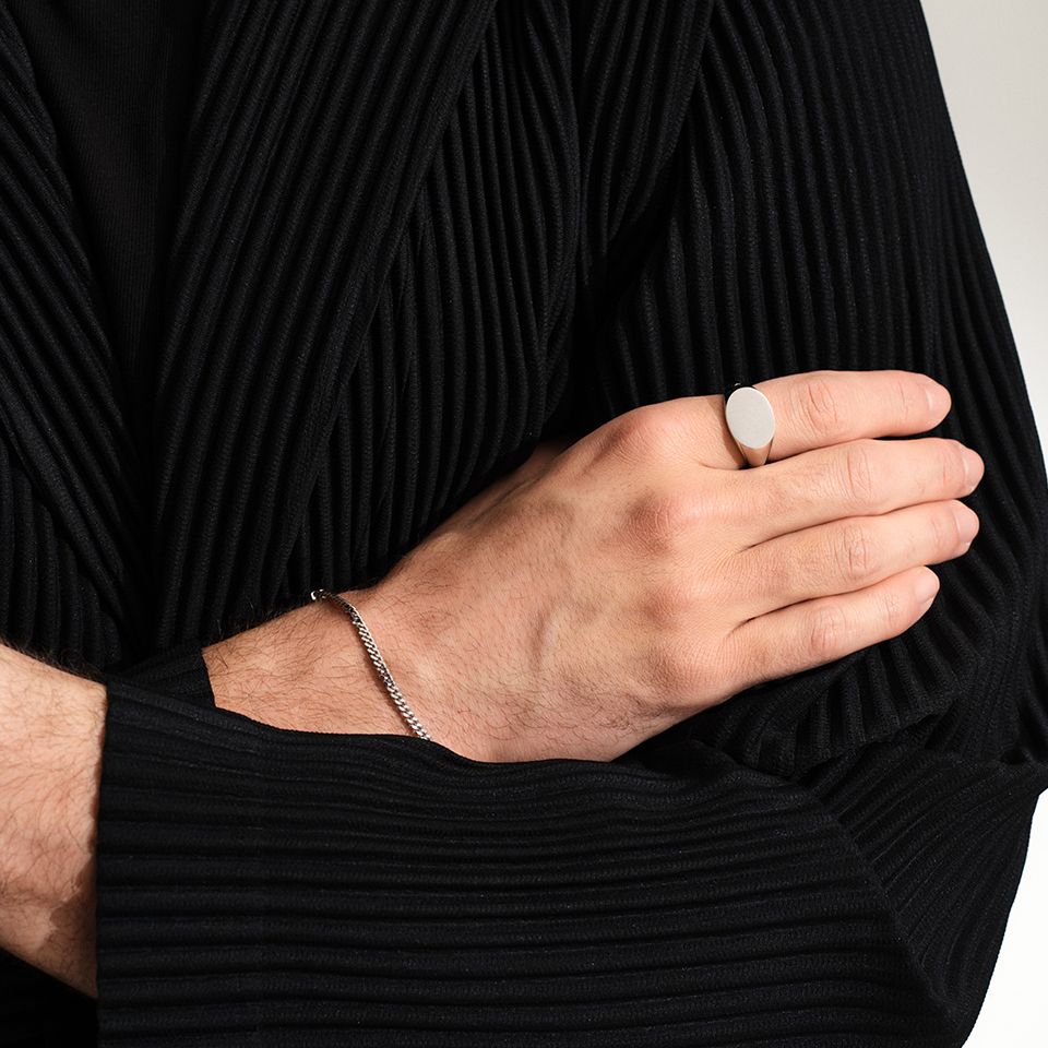 TOMWOOD - Curb Bracelet M 7Inch (18cm) / カーブ ブレスレット / 925
