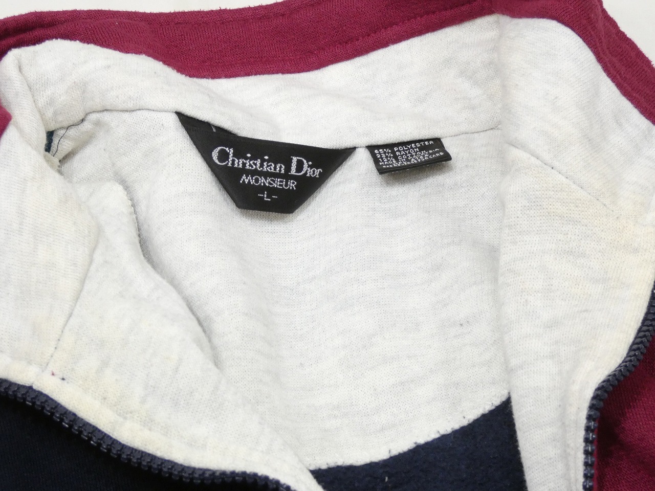 80s 90s Christian Dior MONSIEUR CRAZY PATTERN SWEAT BLOUSON SWING