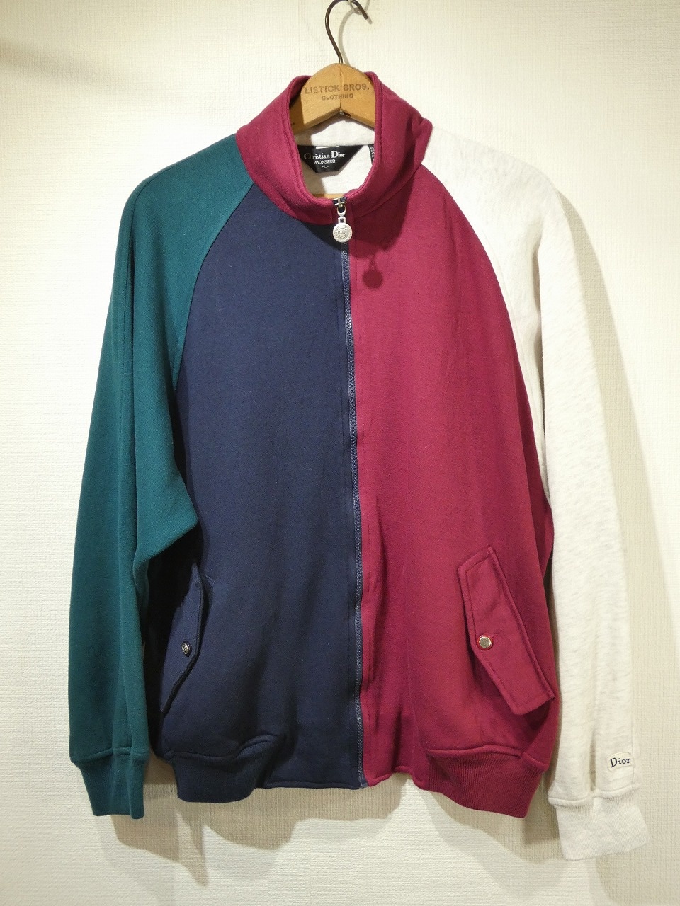 80s Christian Dior MONSIEUR 三角タグ ジップアップ 80s 90s