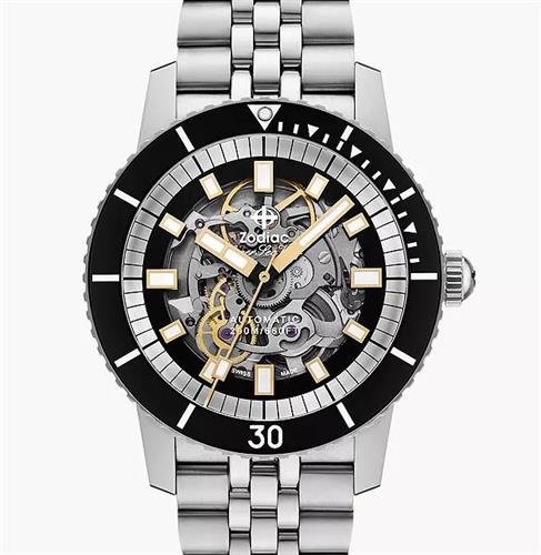 Compression Diver Steel zo9319 - Zodiac Super Sea Wolf wrist watch