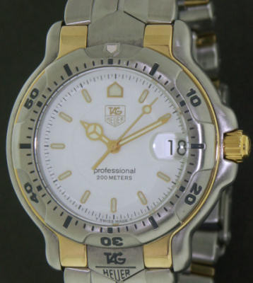 Tag Heuer 6000 Sport Steel & 18kt Gold wh1151 - Pre-Owned Mens Watches