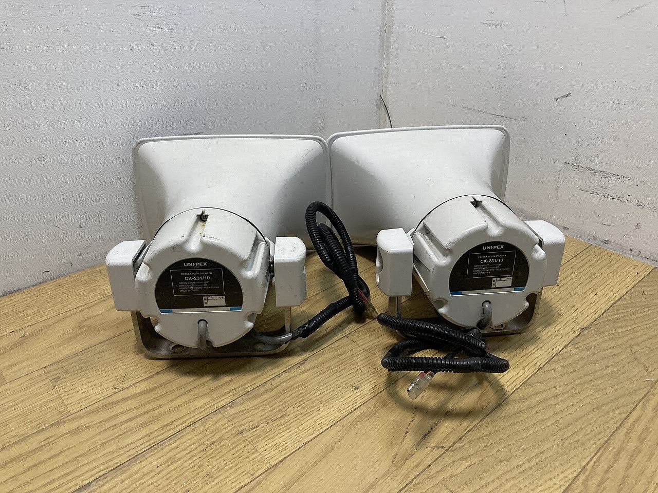 UNI-PEX ユニペックス 車載用拡声器 10W ホーンスピーカー 2台セット