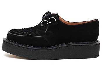 ジョージコックス3588ブラックスエード ブラックインターレース／ROCK