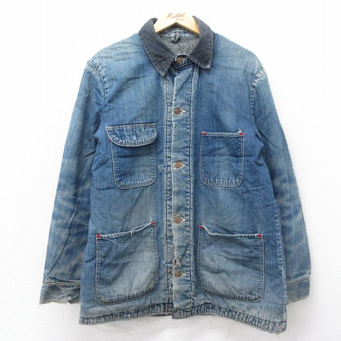 古着通販 L☆古着 ラングラー 長袖 カバーオール メンズ 80年代 80s