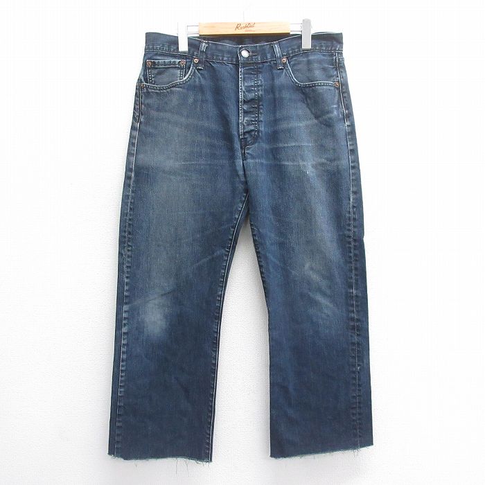 古着通販 W35☆古着 ジーンズ Levis リーバイス 501 メンズ ヒゲ