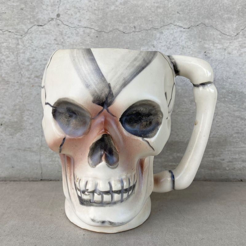 VINTAGE ANTIQUE SKULL TIKI MUG ヴィンテージ アンティーク スカル