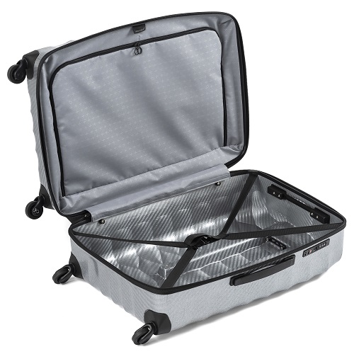 3-5泊] プロテカ(エース) エアロフレックスライト 53L シルバー 4輪