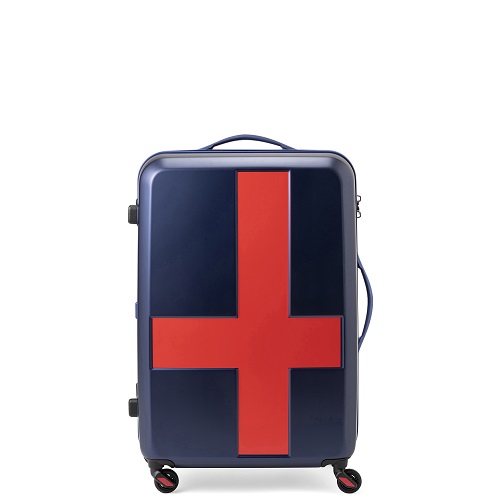 3-5泊]イノベーター 50L マットネイビー×レッド 4輪 innovator /スーツ