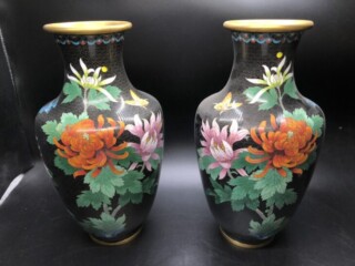 安藤七宝 鳳凰模様七宝花瓶』 買取価格相場｜骨董品買取 緑和堂