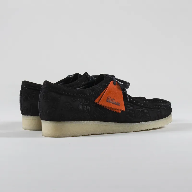 Clarks Originals x Civilist Wallabee Shoes Black Deboss