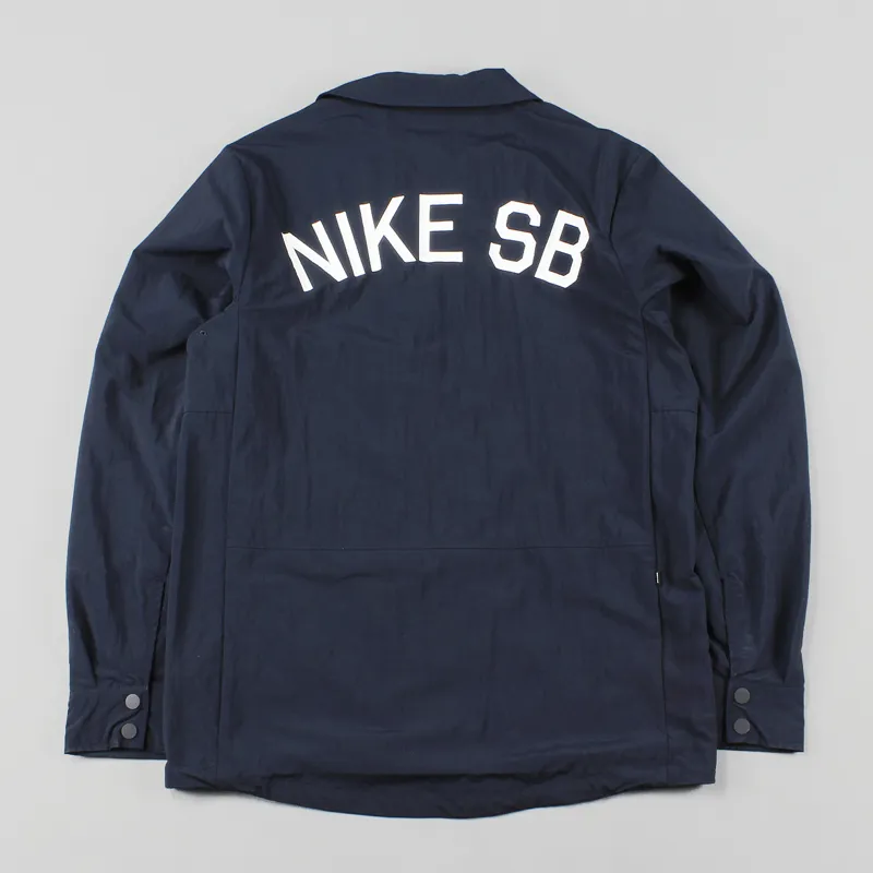 Nike SB Skateboarding Mens Coaches Jacket Dark Obsidian Blue