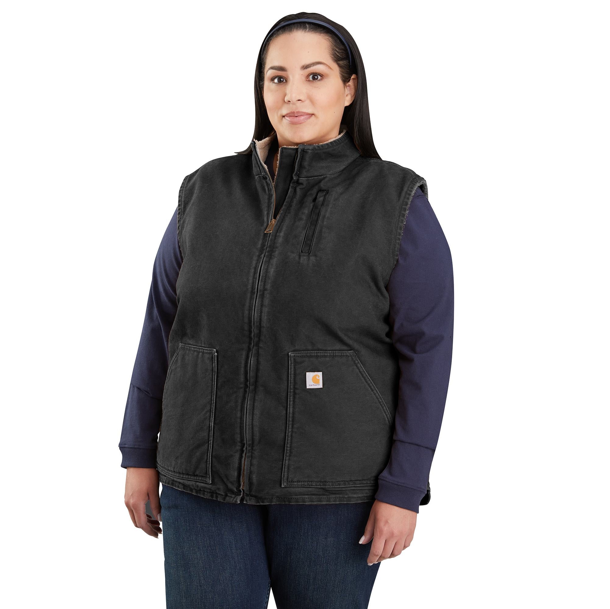 Carhartt Women's Washed Duck Mock Neck Vest - Work World
