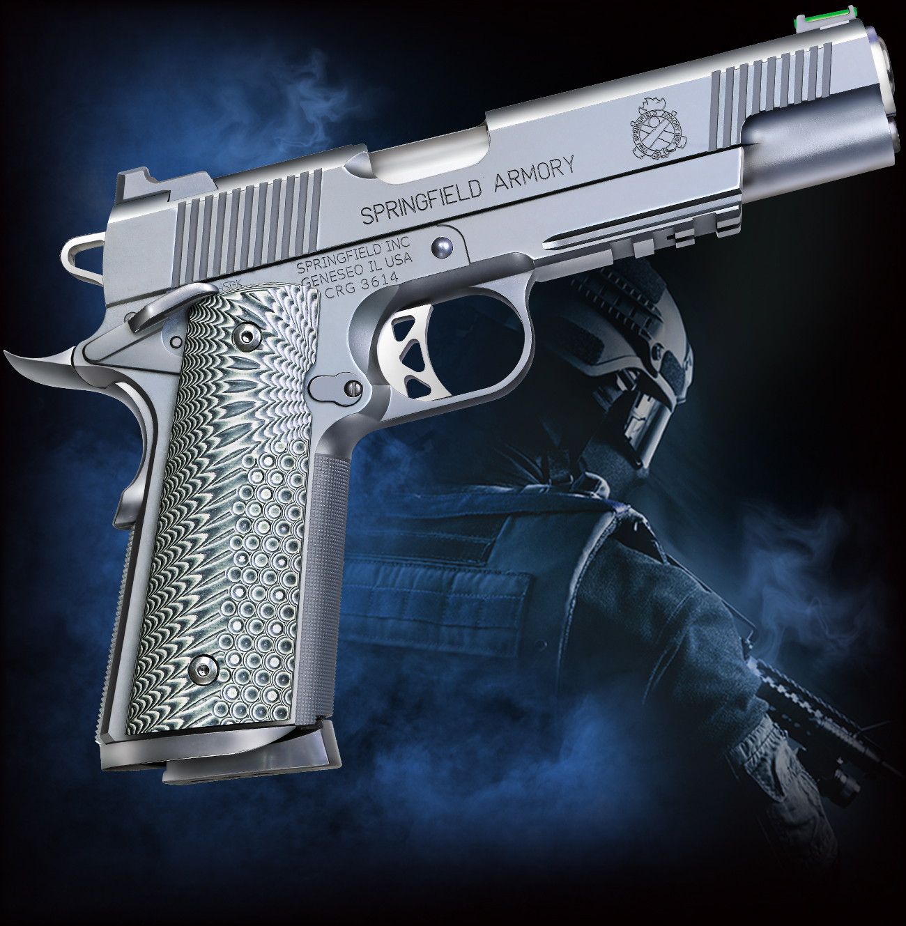 完売】WA エリート・オペレーター 実物G10グリップ付 【WESTERN ARMS】