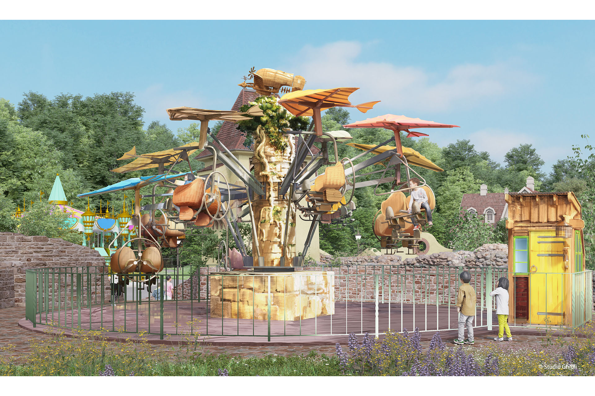 ジブリパーク、24年3月開園「魔女の谷」 フライングマシンなど初公開