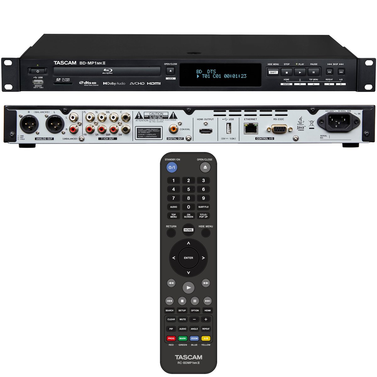 TASCAM タスカム BD-MP1mk2 ◇ BD-MP1MKII 業務用ブルーレイプレーヤー