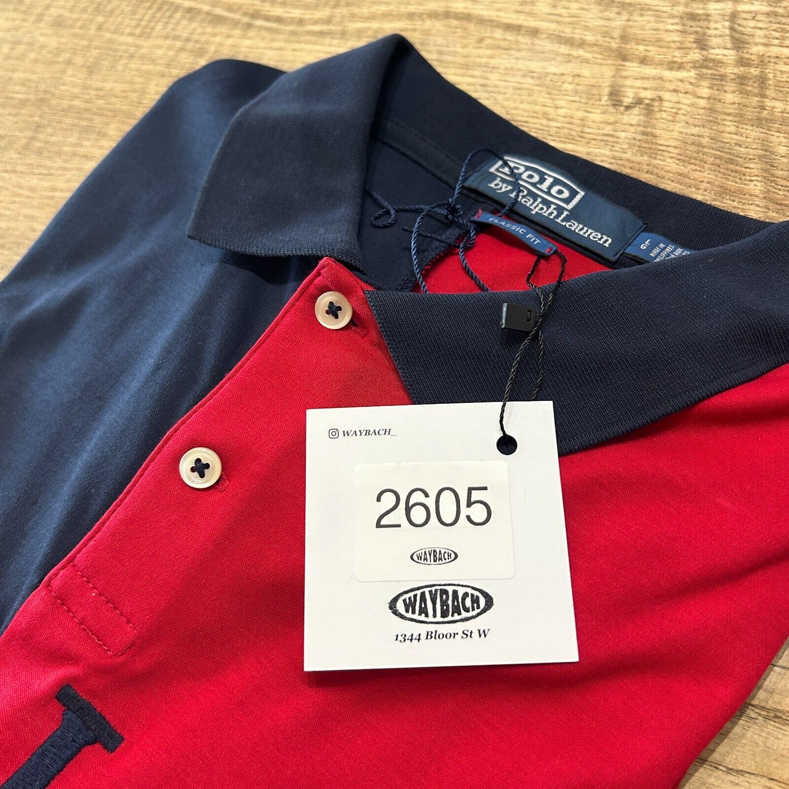 Ralph Lauren 1992 Stadium Plate Split Polo Shirt sz L *NWT – Waybach