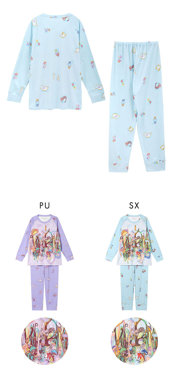 ワコール ツモリチサト 不思議の国 パジャマ 長袖 上下セット ルーム