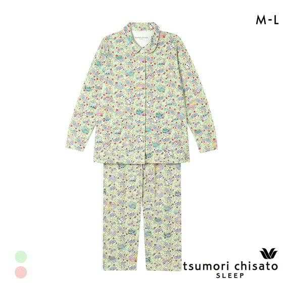 ワコール ツモリチサト 不思議の国 シャツパジャマ 長袖 上下セット