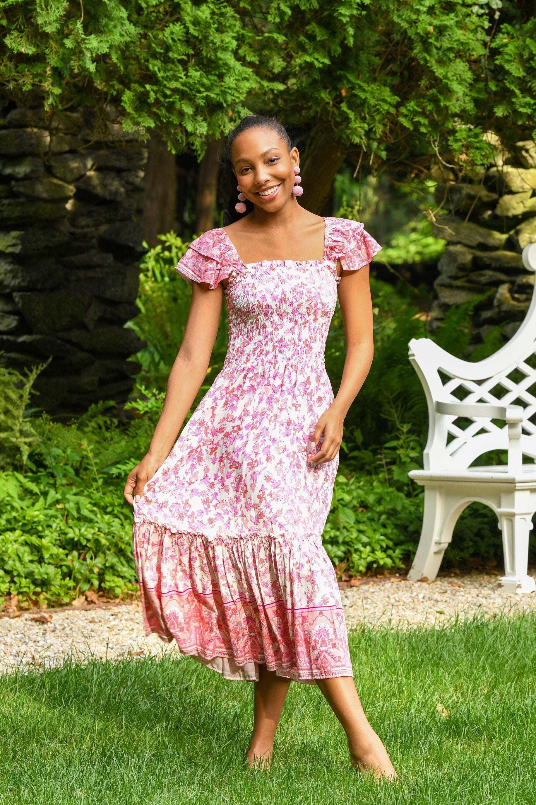 Matilda Dress / Rouge Floral – walker&wade