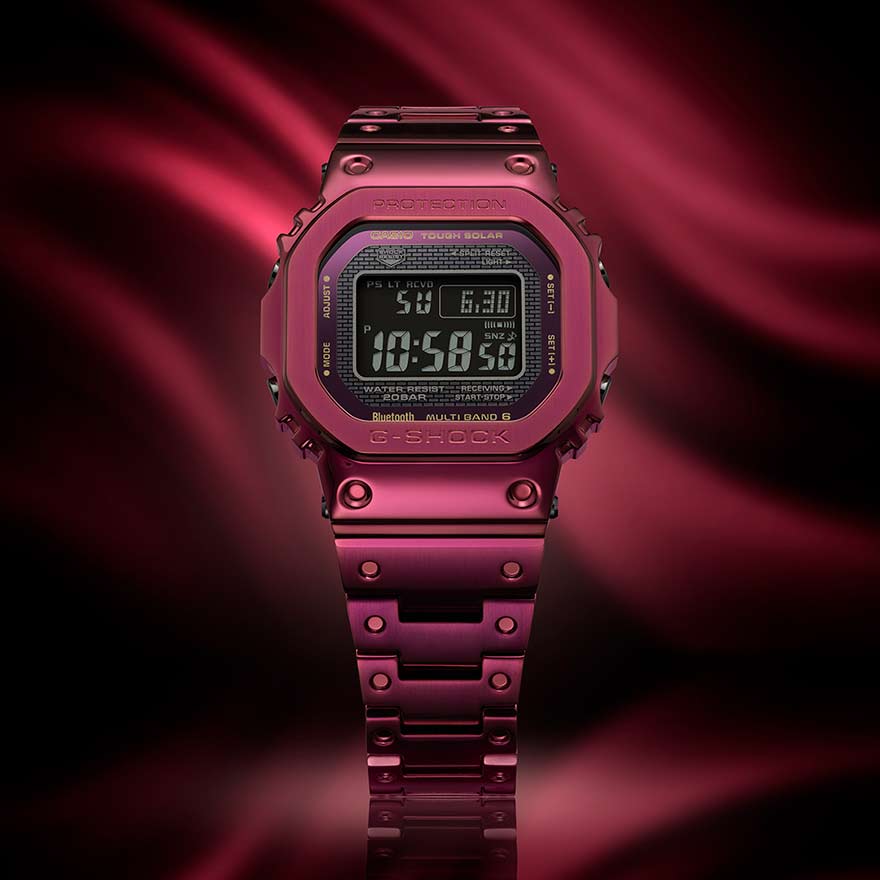 CASIO 腕時計 G-SHOCK GMW-B5000RD-4JF ボルドー赤