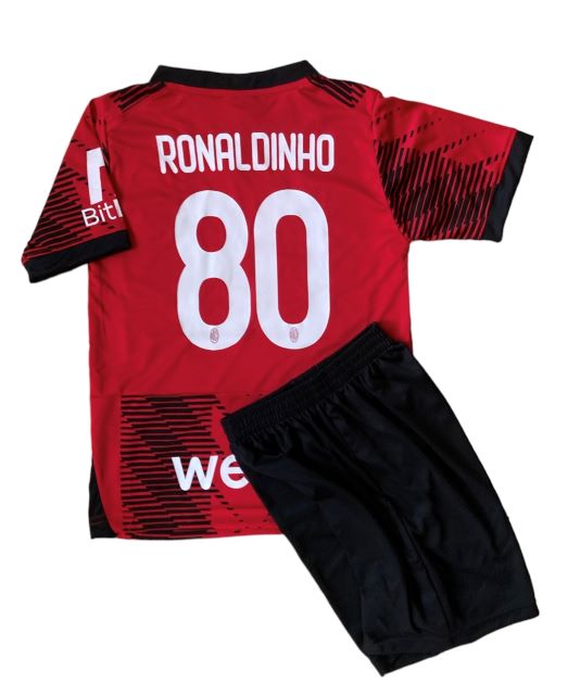 ロナウジーニョ背番号80 ACミラン（ホーム）23/24 子供 ユニフォーム