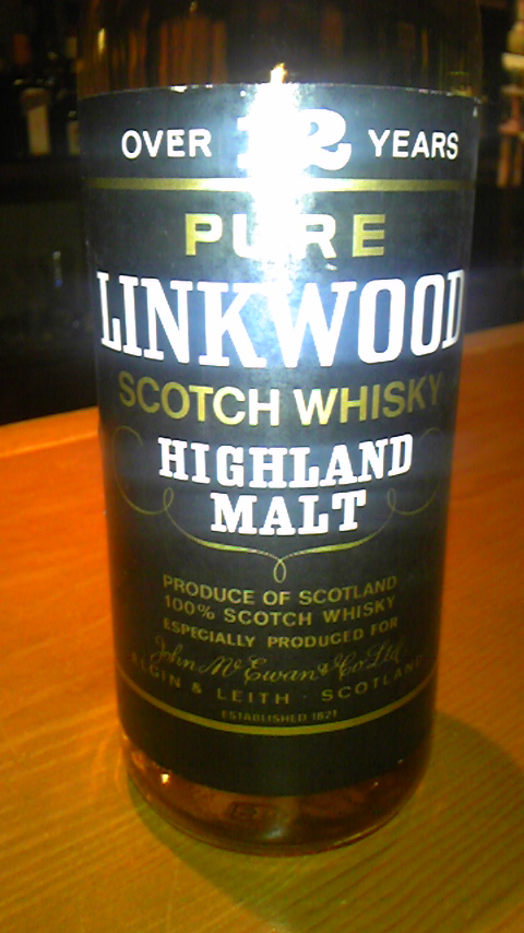 リンクウッド Linkwood 12yo (40%, OB, John McEwan & Co, Black Label