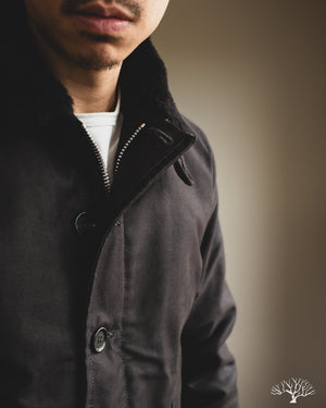 Iron Heart - IHM-35-BLK - Whipcord N1 Deck Jacket - Black / Black