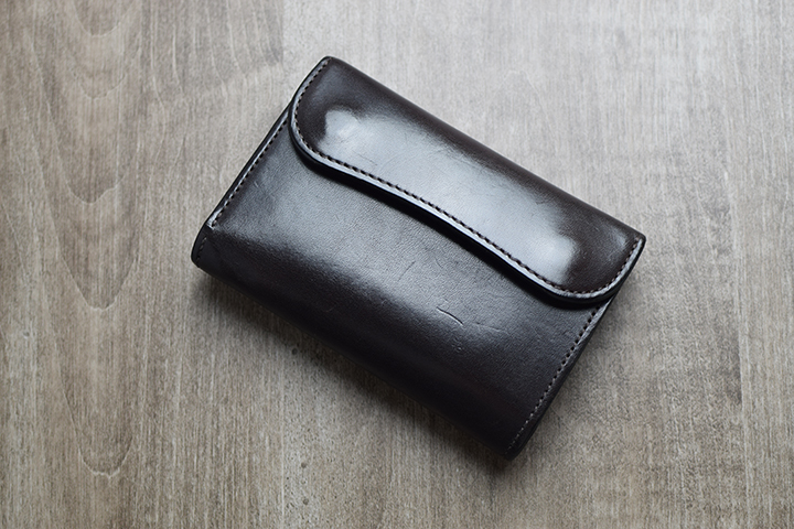 シェルコードバン×型押しイングリッシュブライドル革小物シリーズ