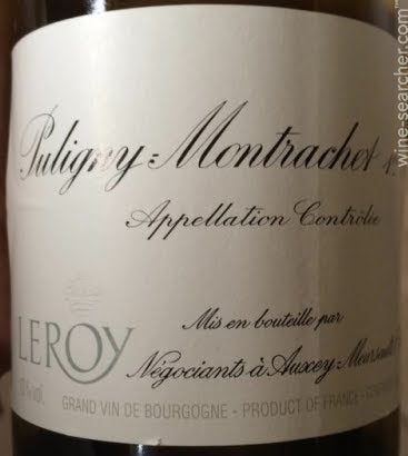 2011 Leroy Puligny-Montrachet Premier Cru, Cote de Beaune, France