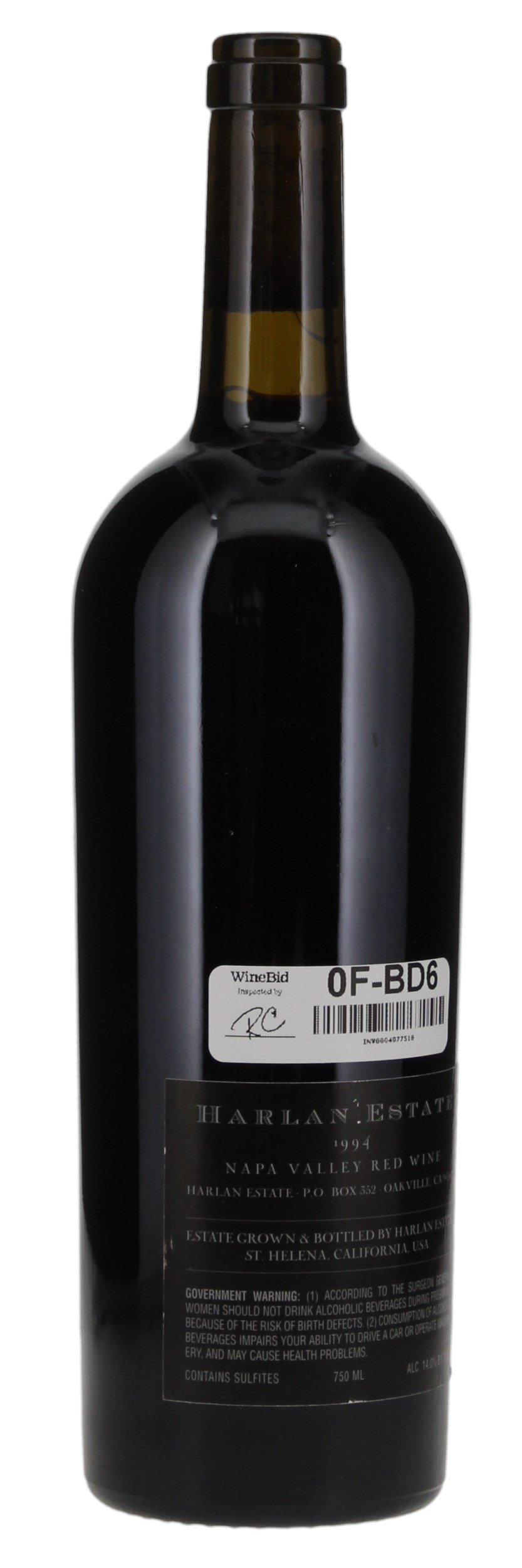 1994 Harlan Estate Cabernet Sauvignon Blend | WineBid | Wine for Sale