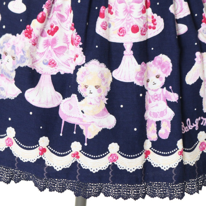 USED】なかよしくみゃちゃんのCreamy Quartet柄ジュディジャンパー