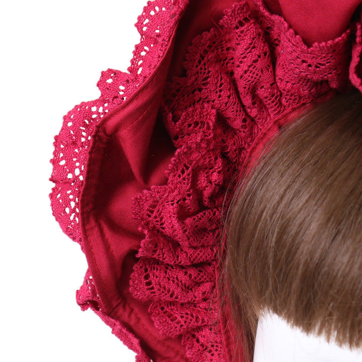 USED】スピンドールハーフボンネット（エンジ×エンジレース） | BABY