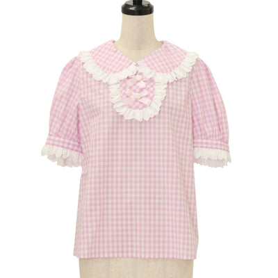 USED】ストロベリー刺繍セーラーリブブラウス | LIZ LISA | ロリータ