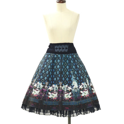 USED】なかよしくみゃちゃんの BABY Anniversary柄 リリアンスカート