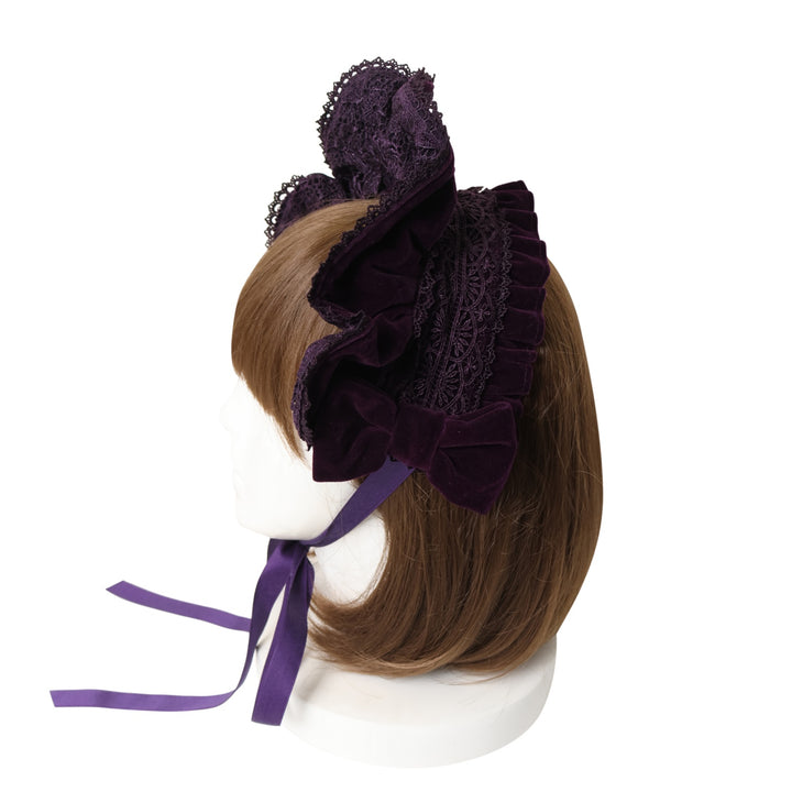 USED】【axes femme kawaii】ベルベットドールハーフボンネット