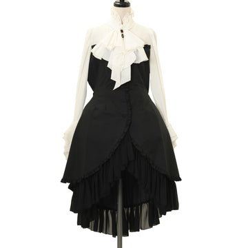 USED】カメオタイ付きクラシカルバッスルリボンワンピース +レイヤード