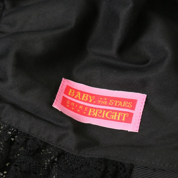 USED】トーションレースのフルボンネット（ブラック×ブラック） | BABY