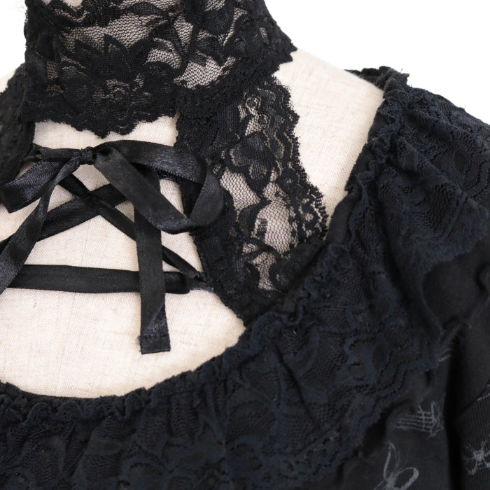 USED】Blood チョーカーデザインカットソー | h.NAOTO Wunderwelt