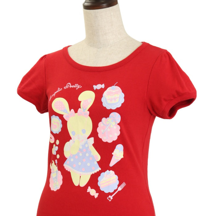 USED】Sweetsリリカルバニープリントカットソー | Angelic Pretty