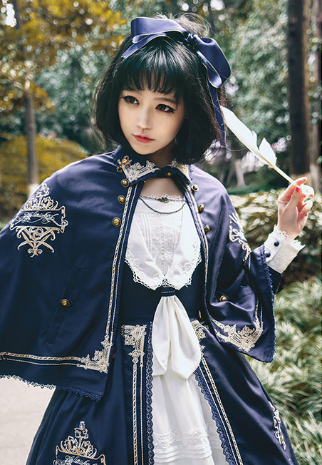 Unfinished 刺繍ケープ | Surfacespell | ロリータ ゴスロリ ゴシック