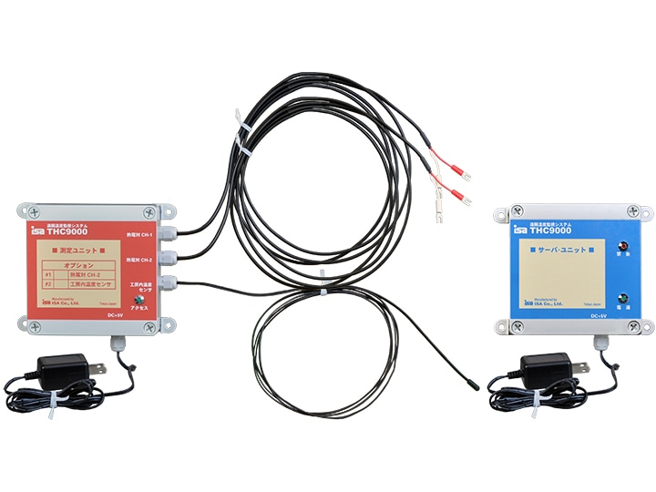 遠隔温度監視システム 窯おんど+熱電対セット THC9000-4R | 陶芸