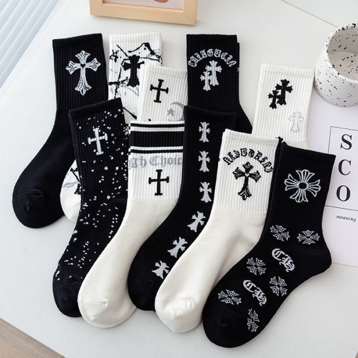 クロムハーツ Chrome Heartsハイブランド ソックス 綿製ブランド