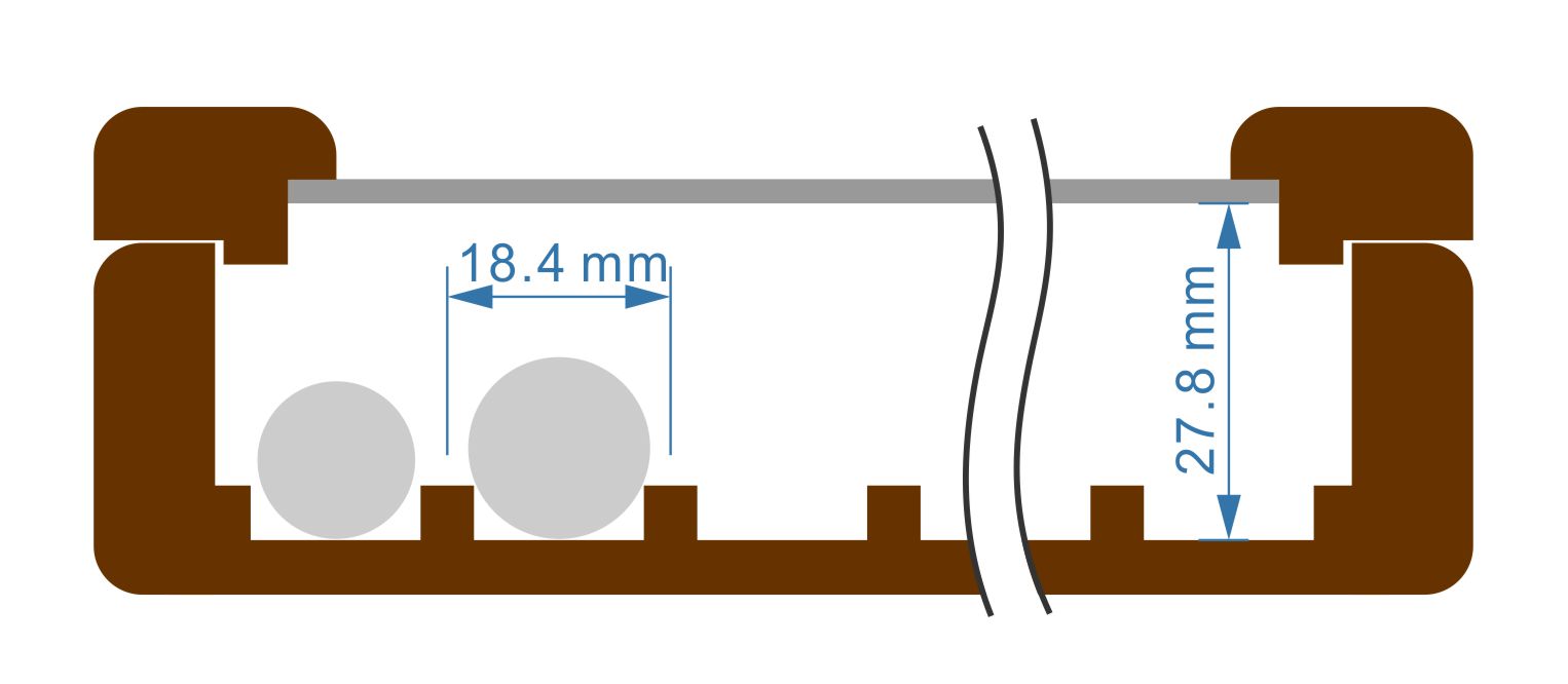 ペントレイ（かぶせ蓋付き） [万年筆,波板,起毛状布,スタッキング可能