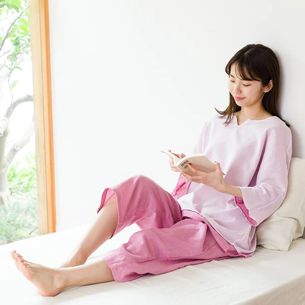 和晒（わさらし） 2枚重ねガーゼパジャマ レディース: パジャマ｜東洋