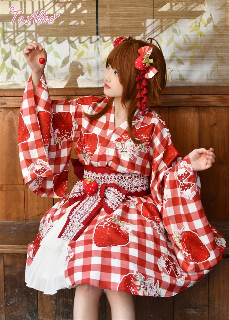 ToAlice】C5130いちご姫浴衣セット - To Alice